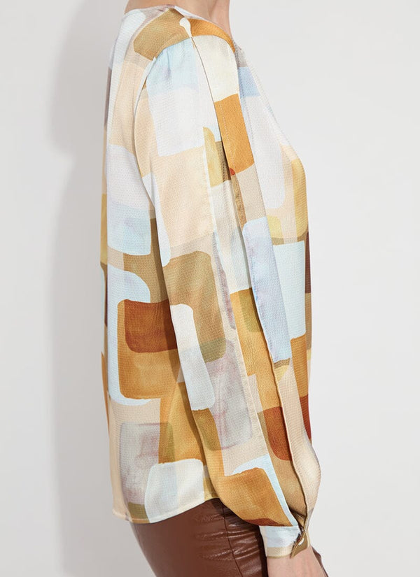 Lyssé Marie Blouse Organic Blocks