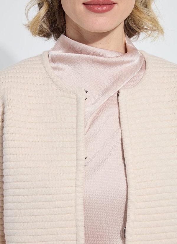 Lyssé Marigold Cardigan Sweater Jacket Rose Petal