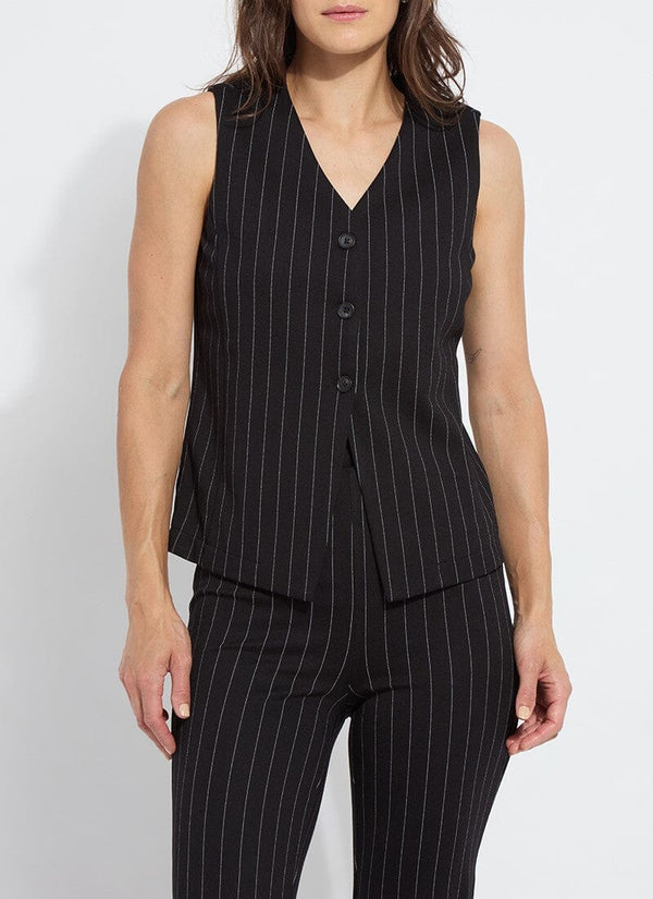 lyssé Marisa Ponte Gilet Soft Soothing Stripe