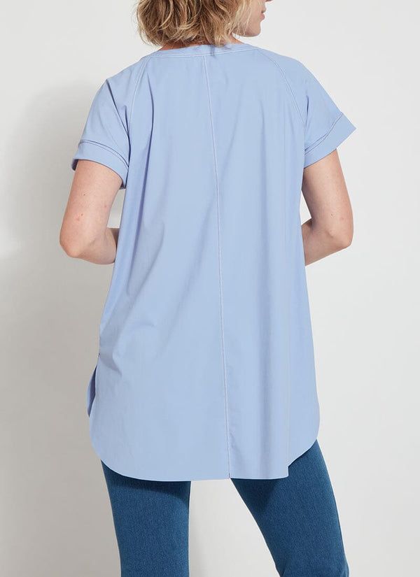 Lyssé Marley Button Down Shirt Blue Water