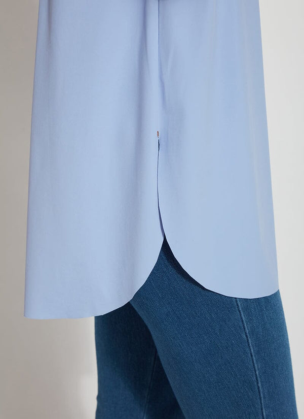 Lyssé Marley Button Down Shirt Blue Water