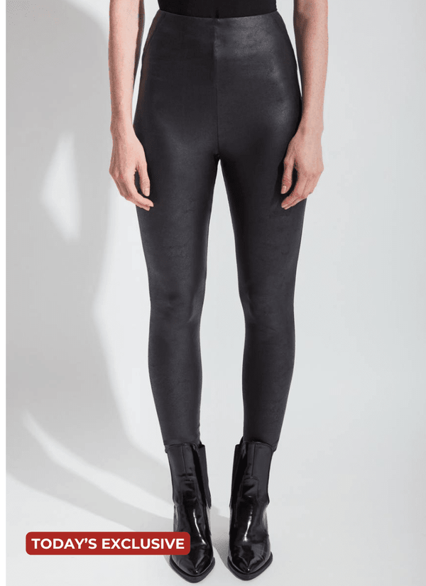 Lyssé Matilda Foil Legging (28" Inseam) Black