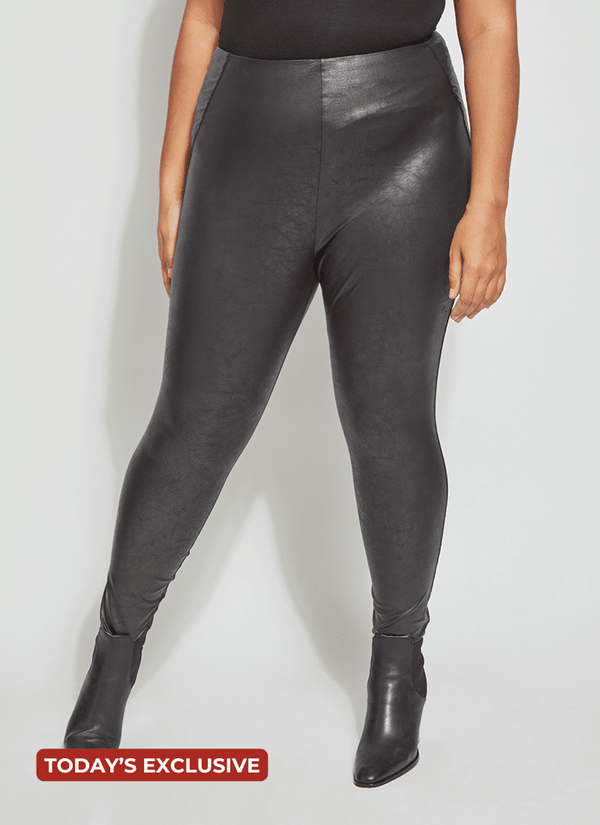 Lyssé Matilda Foil Legging Curvy Black