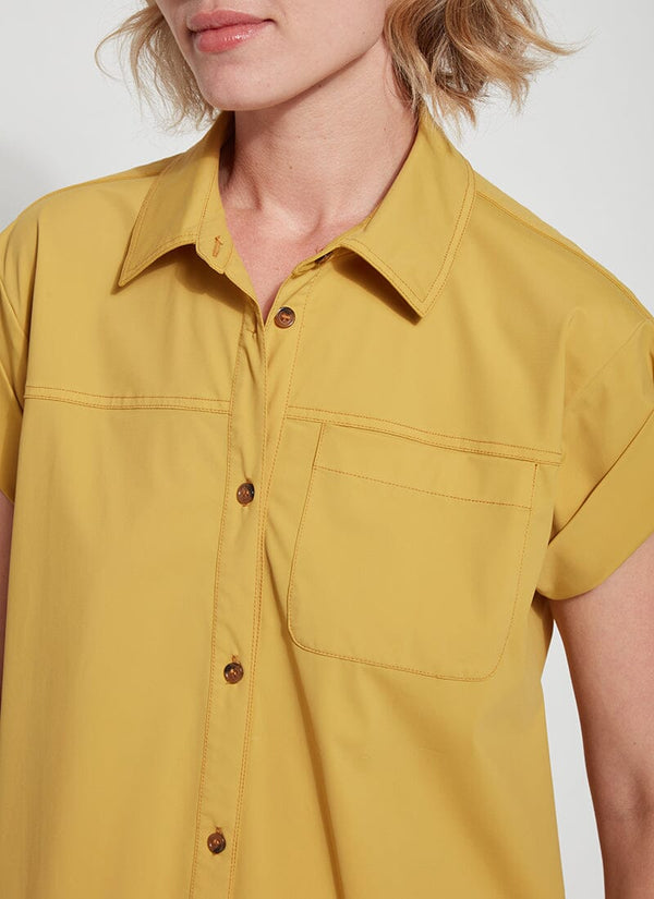 Lyssé Meadow Button Down Golden Ray