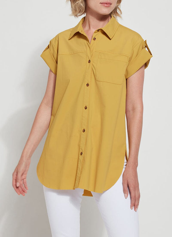 lyssé Meadow Button Down Golden Ray