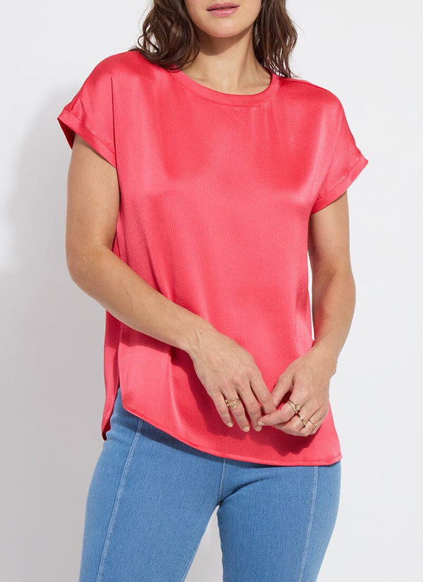 Lyssé Miri Cap Sleeve Top Sugar Cane