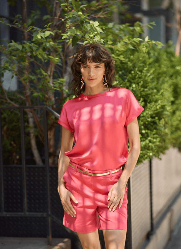 Lyssé Miri Cap Sleeve Top Sugar Cane