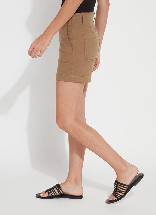 Lyssé Monroe Denim Short Olive Leaf