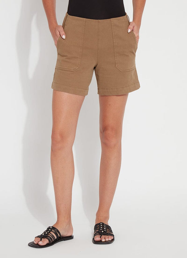 lyssé Monroe Denim Short Olive Leaf