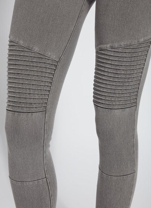 Lyssé Moto Toothpick Legging (28.5" Inseam) Mid Grey