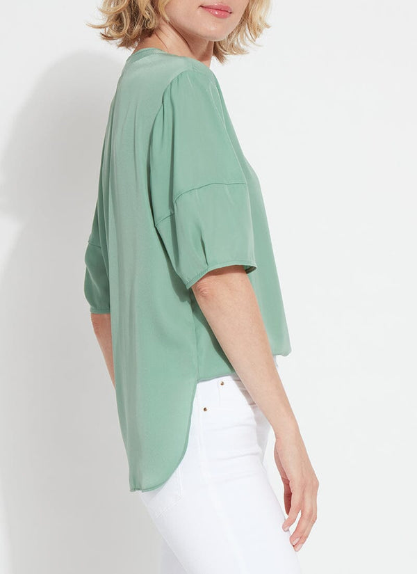 Lyssé Musette Pullover Top Indie Green