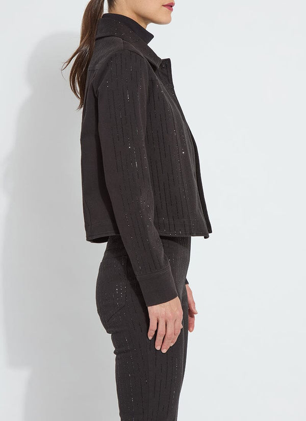 Lyssé Nala Embellished Denim Jacket Black