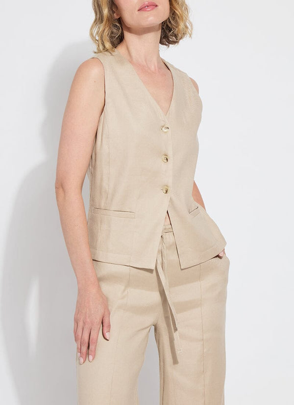 Lyssé Nixie Linen Gilet Linen