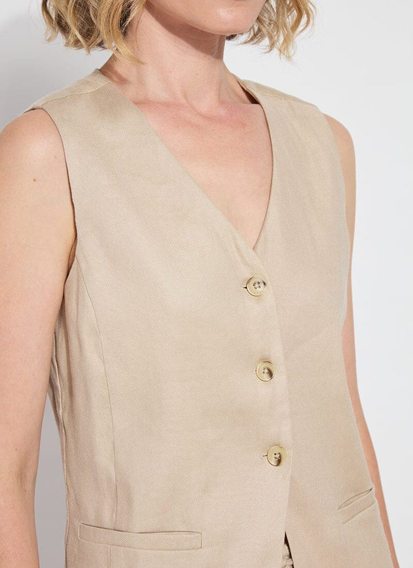 Lyssé Nixie Linen Gilet Linen