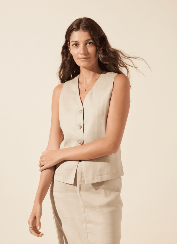 lyssé Nixie Linen Gilet Linen