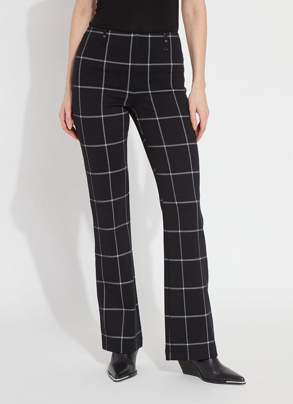 Lyssé Patterned Baby Bootcut (33" Inseam) Lava Check