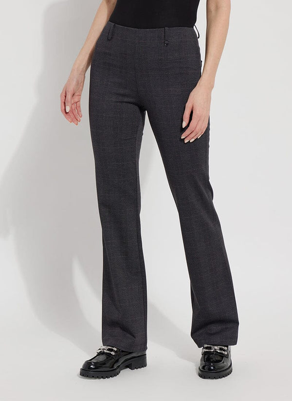 Lyssé Patterned Baby Bootcut (33" Inseam) Lava Check
