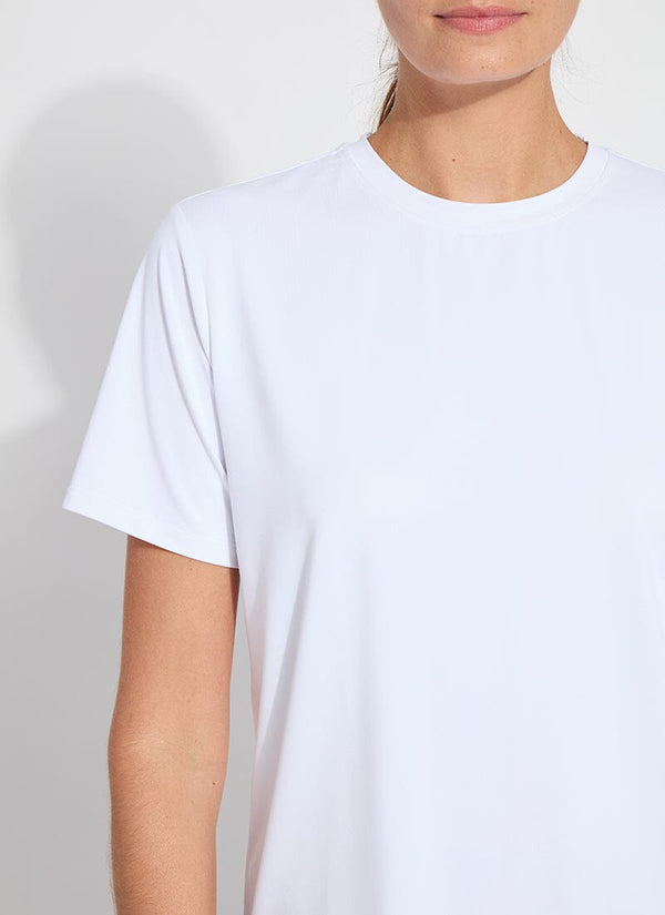 Lyssé Perfect Box-Cut Tee Curvy White