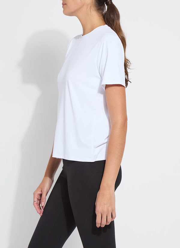 Lyssé Perfect Box-Cut Tee Curvy White