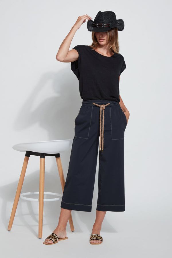 Lyssé Phoenix Crop Wide Leg Pant Black