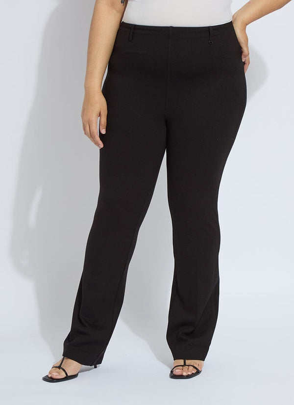 lyssé Ponte Baby Bootcut Curvy Black