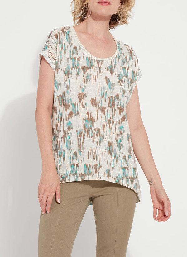 Lyssé Printed Classic Tee Electro Blocks