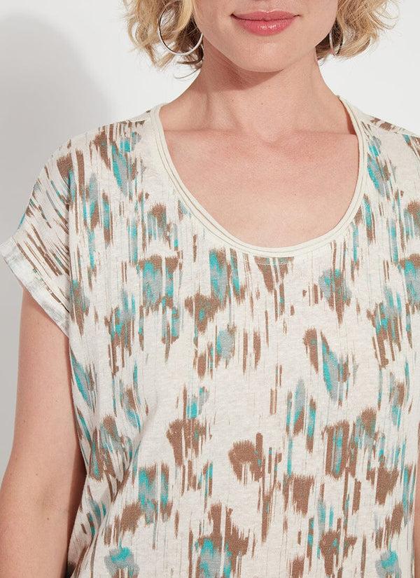 Lyssé Printed Classic Tee Electro Blocks