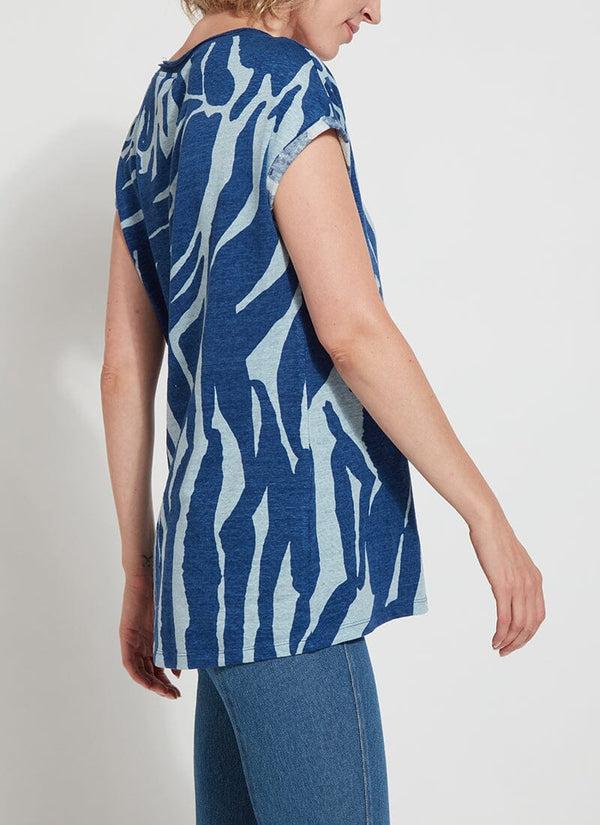 Lyssé Printed Classic Tunic - Blue Wave Blue Wave
