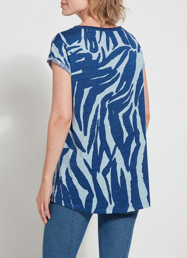 Lyssé Printed Classic Tunic - Blue Wave Blue Wave