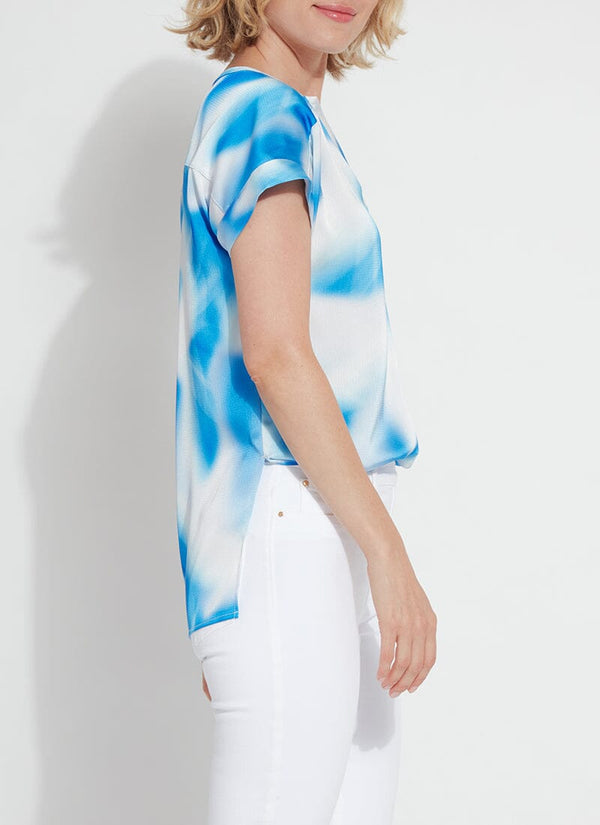 Lyssé Printed Coraline Top Digital Blues