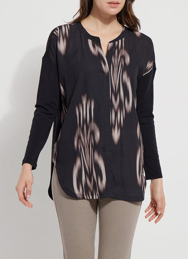 lyssé Printed Millie Top Out of Focus