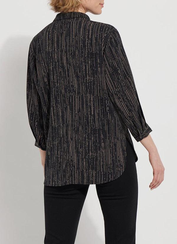 Lyssé Renee Blouse Black Verticality