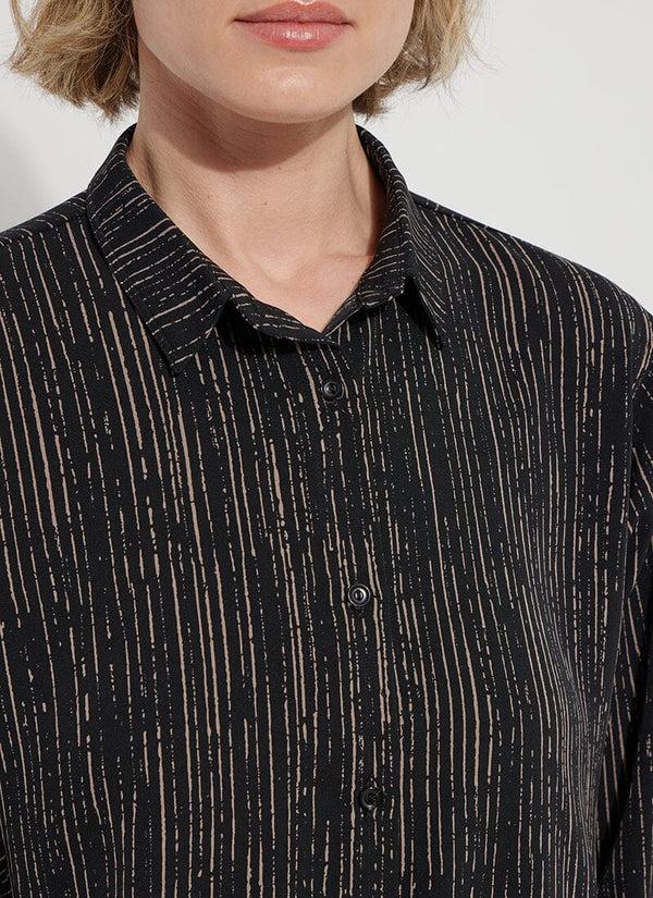 Lyssé Renee Blouse Black Verticality