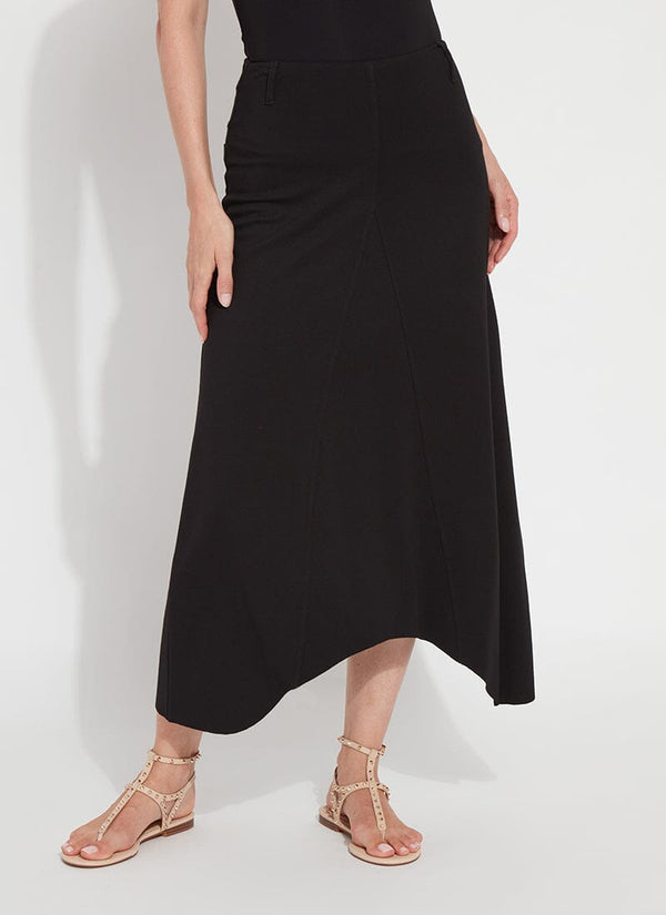 Lyssé Riley Maxi Ponte Skirt Black