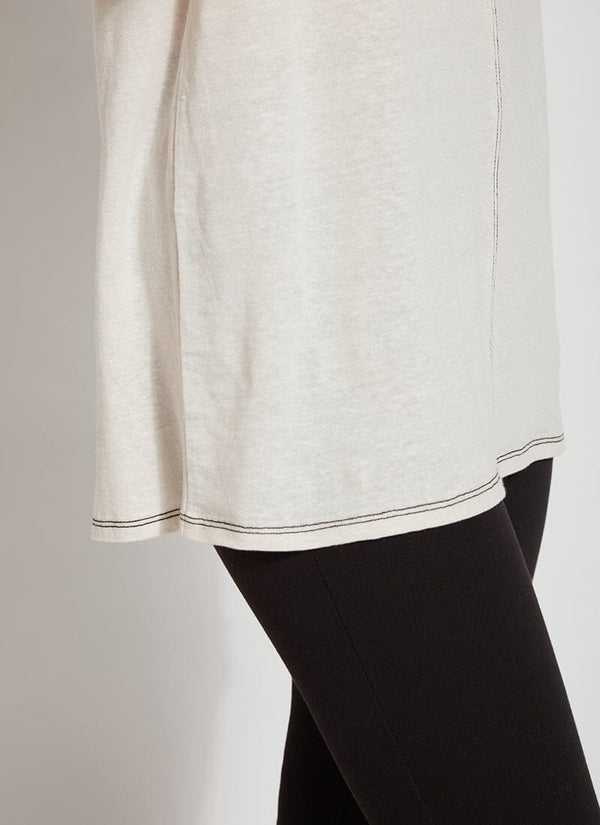 Lyssé Rio Linen Jersey Tunic Crisp Chino