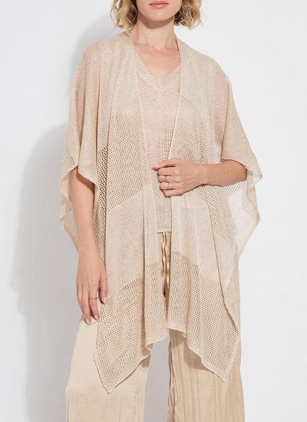 Lyssé Riva Mesh Sequin Shrug Chablis Sequins