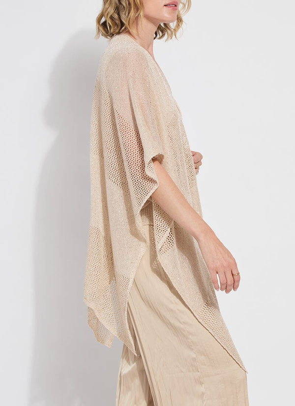 Lyssé Riva Mesh Sequin Shrug Chablis Sequins