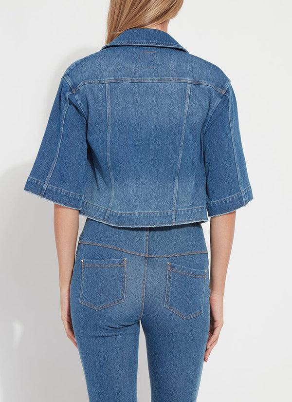 Lyssé River Crop Denim Jacket Mid Wash
