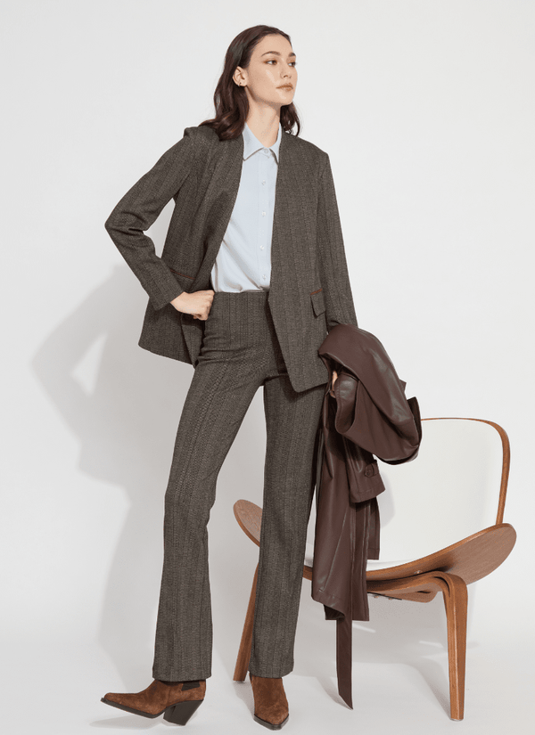 Lyssé Robin Ponte Blazer Cambridge Chevron