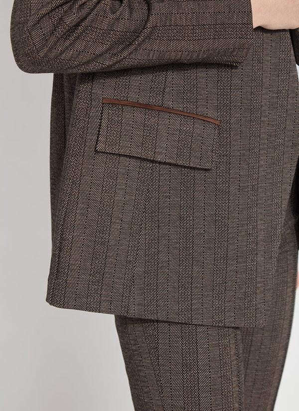 Lyssé Robin Ponte Blazer Cambridge Chevron