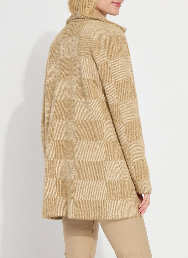 Lyssé Salma Sweater Coat Nutshell Cress