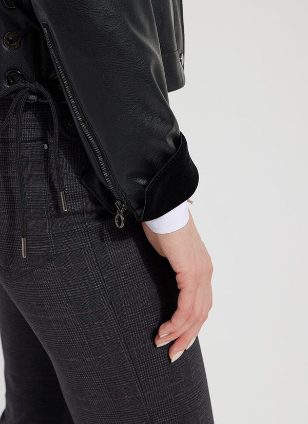 Lyssé Sawyer Moto Bomber Jacket Kohl Black