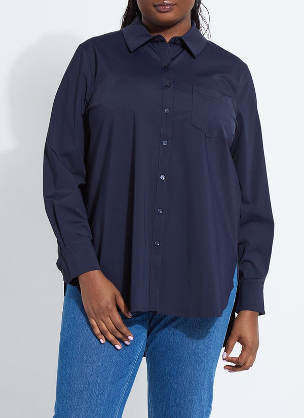 Lyssé Schiffer Button Down Curvy Black