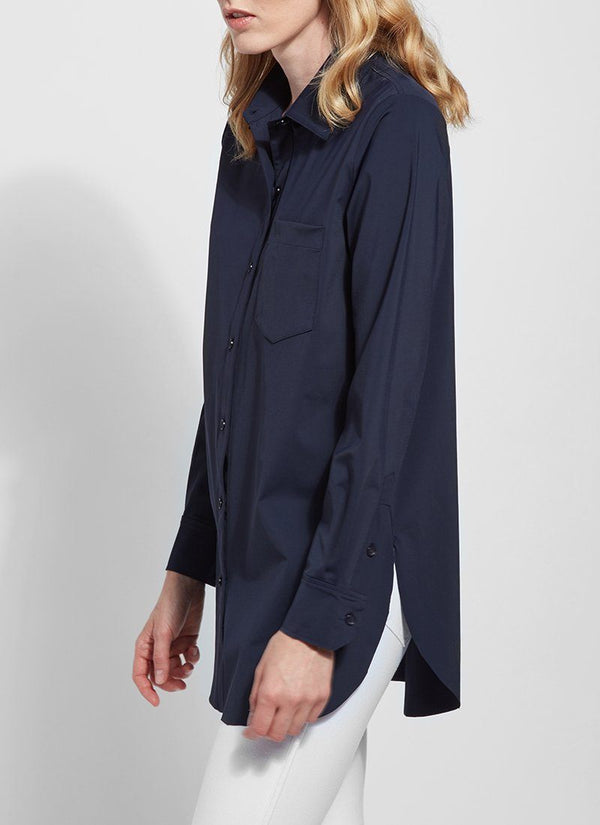 Lyssé Schiffer Button Down - True Navy True Navy