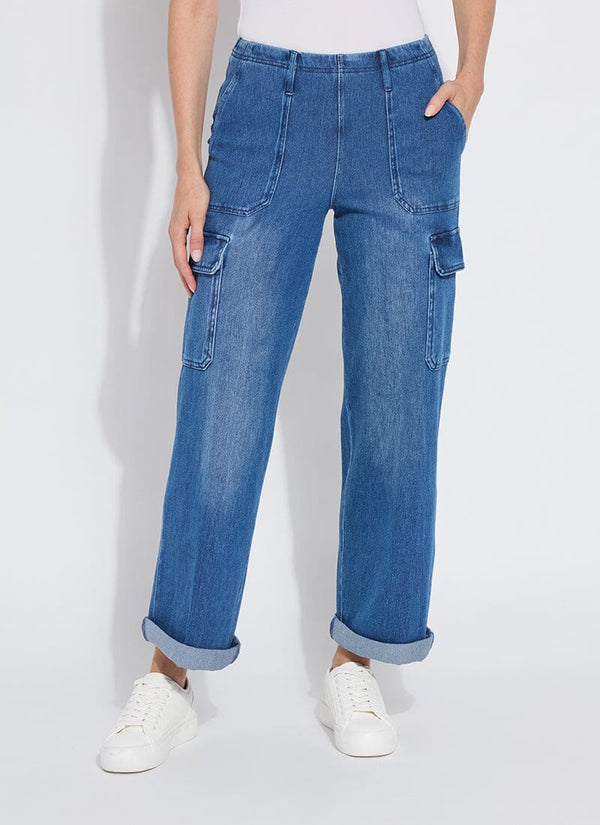 Lyssé Scout Cuffed Cargo (27.5" Inseam) Ash