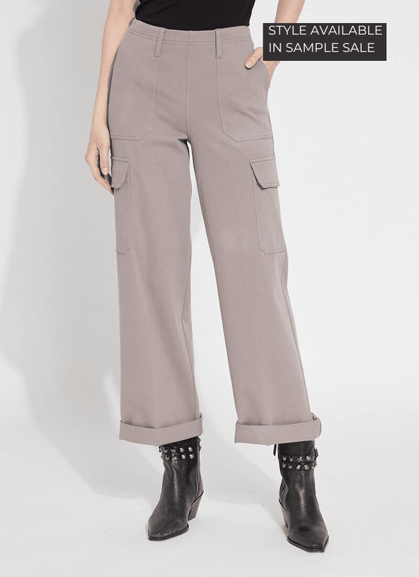 lyssé Scout Cuffed Cargo (27.5" Inseam) Ash