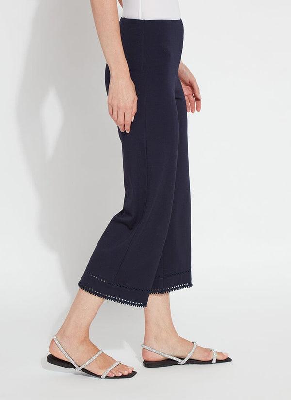 Lyssé Sienna Wide Leg Crop True Navy