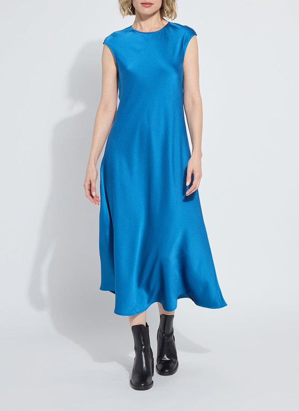 Lyssé Silvana Bias Cut Midi Dress Double Espresso