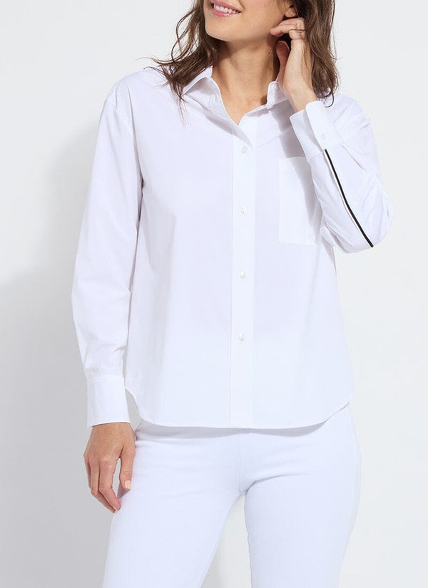 lyssé Sofia Button Down White