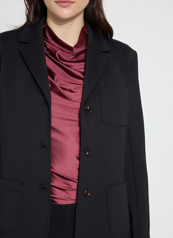 Lyssé Spencer Neoprene Jacket Black